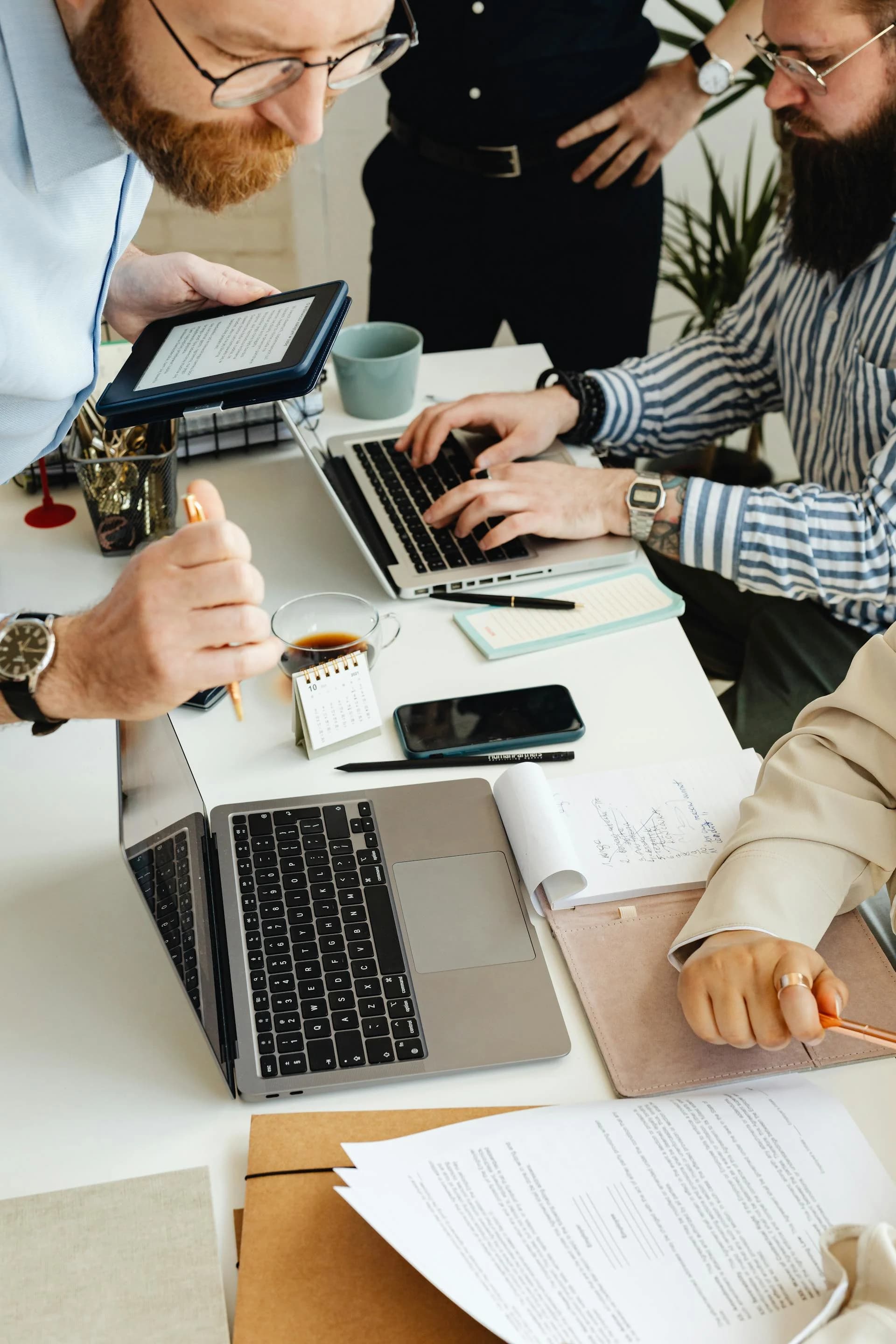 IT consulting team collaborating on technology strategy